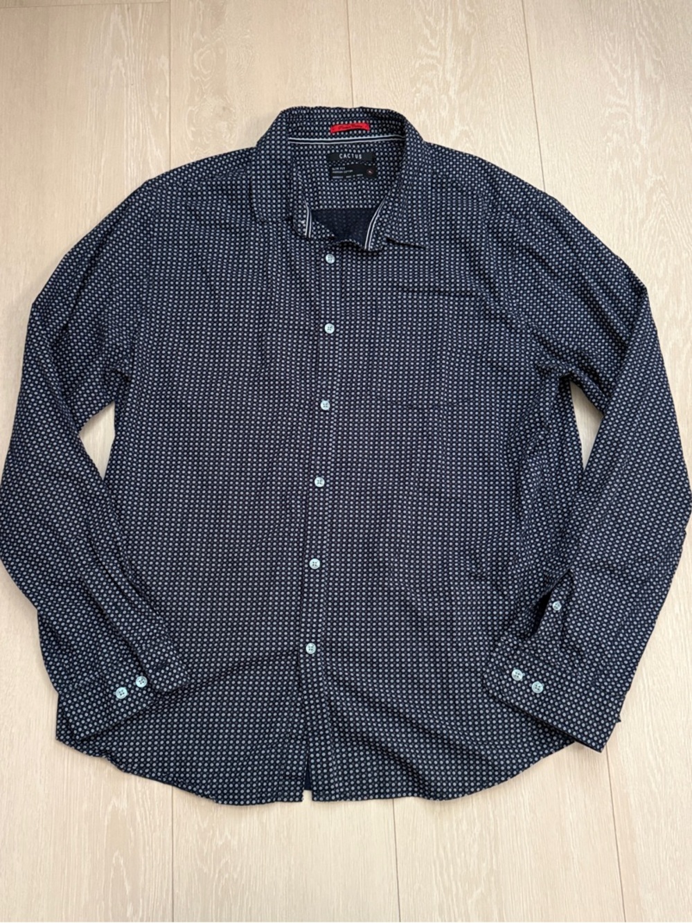 Cactus Navy Microdot Button-Down Shirt